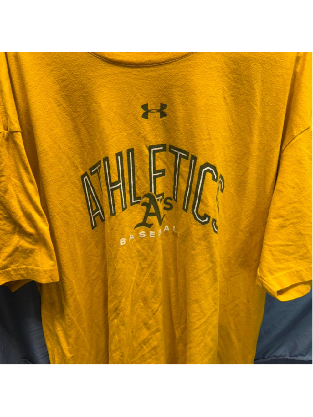 Yellow Oakland Athletics Under Armour t-shirt #AthleticsNation 

Good pre owned